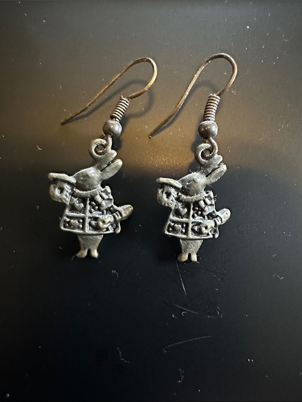 Alice In Wonderland rabbit earrings